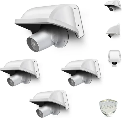 Miniatura 10 de OOSSXX Cámara de seguridad universal Sun Rain Cover Shield Cover Shield para cámara de vigilancia Techo protector para domo/Bullet cámara exterior