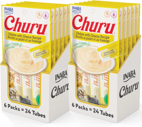 Miniatura 7 de INABA Churu - Golosinas naturales para gatos, puré para lamer (receta de pollo con cangrejo, 4 tubos)