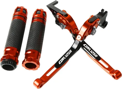 Miniatura 12 de Accesorios CNC para motocicleta, ajustable, plegable, extensible, con logotipo, palancas de embrague de freno para Yamaha FZ6 FAZER FZ-6 FZ 6 10