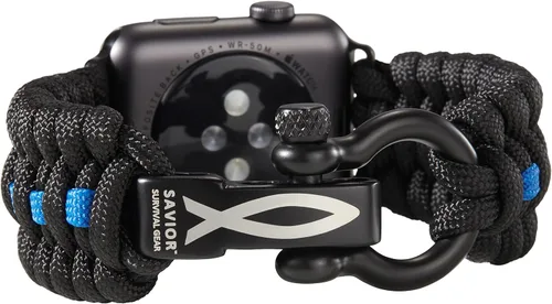 Miniatura 24 de Correa de paracord Savior Survival Gear, compatible con Apple Watch de 49/45/44/42/41/40/38 mm, correa de iWatch Series Ultra 10 9 8 7 6 5 4 3 2 1