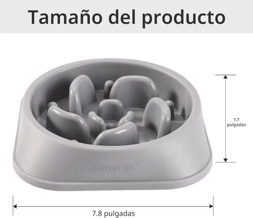 Miniatura 3 de MateeyLife Cuencos de Alimentación Lenta para Perros 2 Unidades, Cuencos Rompecabezas Anti-Asfixia para Comida de Perro, Alimentación Interactiva