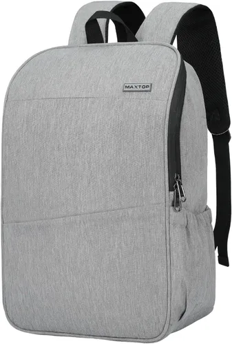 Miniatura 17 de MAXTOP Mochila para computadora portátil de viaje, mochilas de negocios con puerto de carga USB, resistente al agua, mochila para escuela y Negro