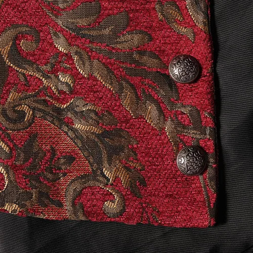 Miniatura 4 de Premium Mens Victorian Waistcoat Steampunk Jacquard Brocade Suit Vest Renaissance Gothic Outerwear