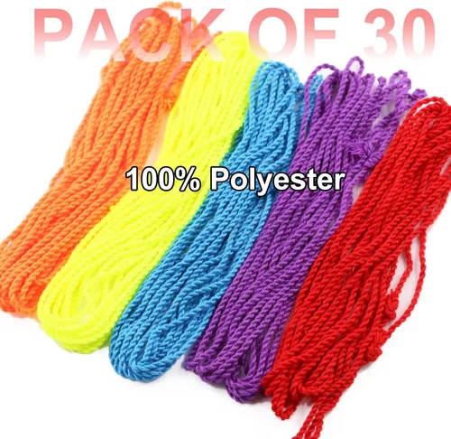 Miniatura 3 de MAGICYOYO Paquete de 30 cuerdas profesionales de yoyo para yoyo receptivo y no responden, 100% poliéster, cuerdas de repuesto para yoyos