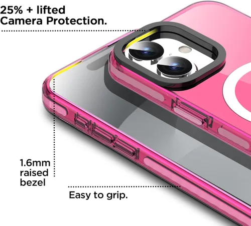 Miniatura 314 de AICase Funda protectora para iPhone 16 compatible con iPhone 16, delgada, ligera, transparente [no amarillenta] Diseño vibrante