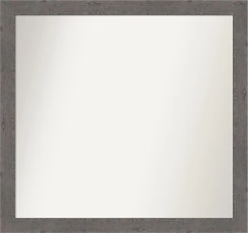 Miniatura 173 de Amanti Art Espejo de baño gris para sobre el fregadero, 31 x 48 pulgadas, espejo de tocador rectangular estrecho de color gris, marco de madera