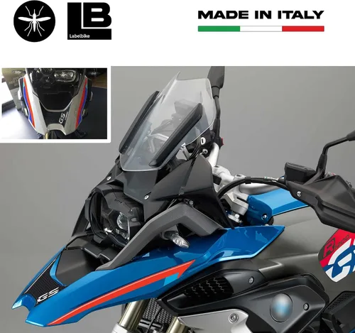 Miniatura 2 de labelbike - 3 calcomanías de resina 3D para proteger la parte delantera de motocicleta y decoraciones compatibles con BMW GS R1200 2017-2019