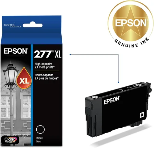 Miniatura 2 de EPSON 277 Claria Photo HD Ink Cartucho de Tinta Negro Fotográfico de Alta Capacidad (T277XL120-S) Funciona con Expression Photo XP-850, XP-860