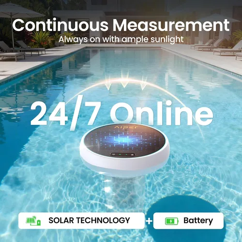 Miniatura 9 de AIPER HydroComm - Monitor inteligente de piscina, prueba automática de agua 24/7 para piscinas, jacuzzis y spas, probador digital preciso 5 en 1