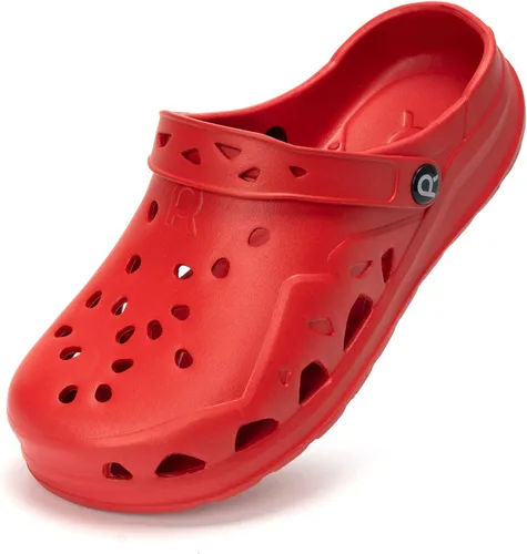 Miniatura 9 de HEVA Zuecos de jardín para mujer adulta, pantuflas clásicas sin cordones, sandalias deportivas de secado rápido
