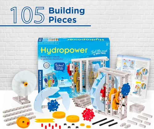 Miniatura 4 de Thames & Kosmos Kit de ciencia hidroeléctrica 12 experimentos de tallo Aprenda sobre energías alternativas y renovables, ciencias ambientales