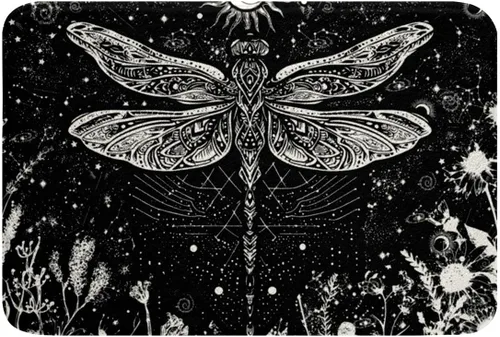 Miniatura 8 de Erosebridal Tapete de baño de abeja, sol y luna, decoración de habitación de galaxia trippy de 16 x 24 pulgadas, alfombra de baño de noche