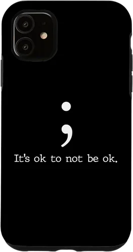 Miniatura 8 de Mental Health Awareness Shirts Semicolon Quote Gift Case for iPhone 17
