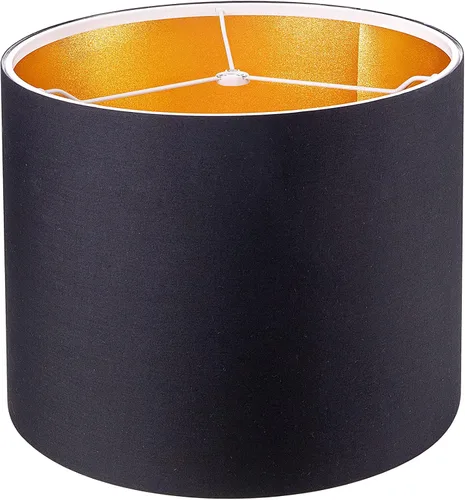 Wellmet Pantalla para lámpara de 14"x14"x11" requiere ensamblaje para lámpara de mesa, lámpara de mesita de noche, lámpara de pie, pantalla de Negro