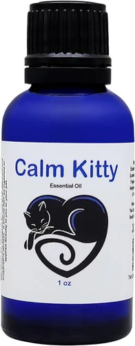 The Cat's MeWow Calm Kitty - Aceite esencial calmante - Alivio natural del estrés y alivio de la ansiedad para gatos - Solución calmante sin drogas