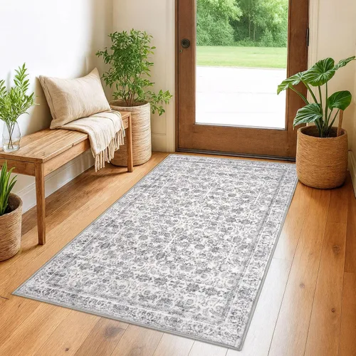 Miniatura 47 de SIILOOM Alfombra antideslizante de pasillo moderna de 2 x 5, súper suave, para pasillos, decoración para cocina, alfombras para pasillos sin 2-Verde