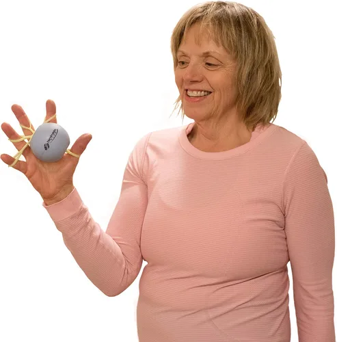 Miniatura 6 de Handmaster Plus Ejercitador de mano de terapia física – Ejercitador de antebrazo con bola de alivio de estrés – Pelotas de terapia de mano