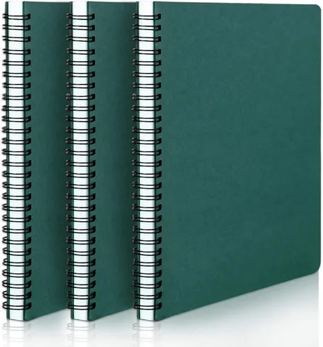Miniatura 15 de EUSOAR - Cuaderno con espiral rayado, tamaño A5, paquete de 24 de 5.5" x 8.3", 120 páginas, cuaderno universitario con rayas, cuaderno de viaje