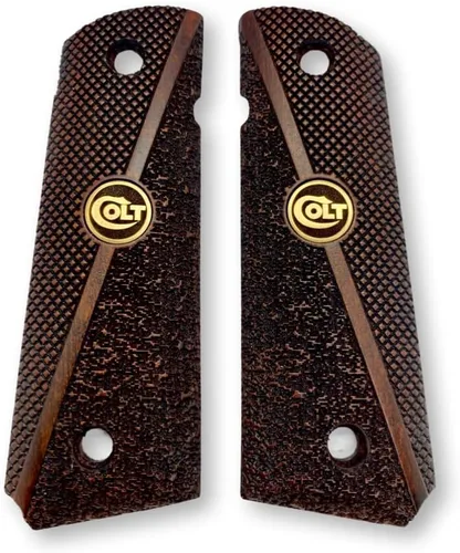 Miniatura 3 de 1911 Original Series US Logo Wooden 1911 Grips, Ambi Safety Cut, Handgun-Pistol Grips, 1911 Wood, Full Size, 1911 Accessories, Gift for Veterans