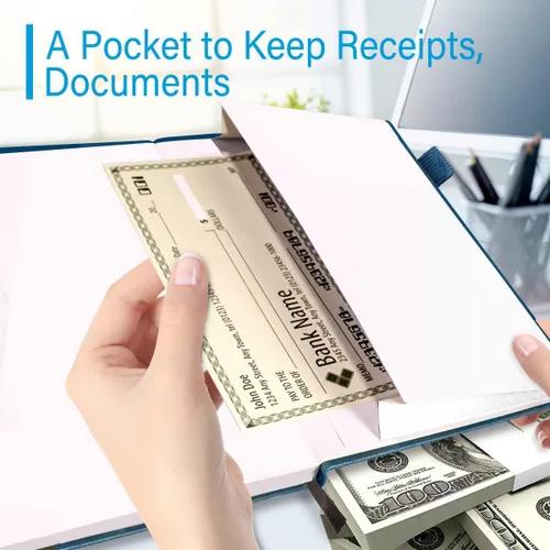 Miniatura 4 de Registros de cheques para chequera personal, registro Blugool de cheques con registros de cheques y transacciones, libro de registro de contabilidad