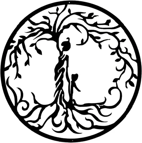 sitfe Árbol de la vida de metal – Arte de pared para madre con niños, esculturas colgantes, decoración del hogar, árbol de la vida, decoración de