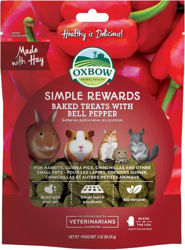 Miniatura 20 de Oxbow Animal Health Golosinas Vegetales Simples, Golosinas de Zanahorias y Pimiento para Conejos y Conejitos, Snack para Mascotas para Conejos