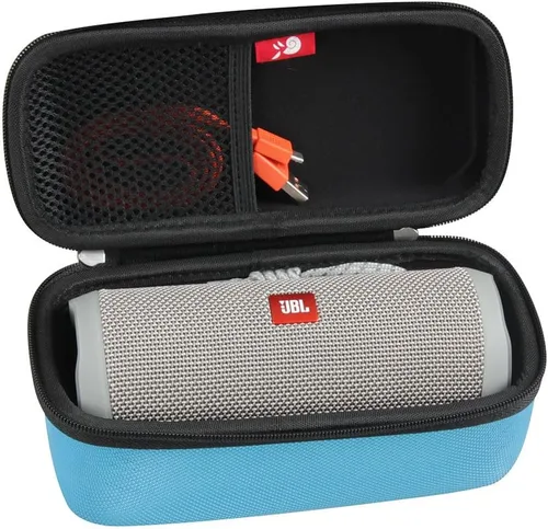 Miniatura 9 de Hermitshell Funda de viaje rígida de EVA compatible con altavoz Bluetooth portátil a prueba de salpicaduras JBL Flip 3 / Flip 4 (azul)