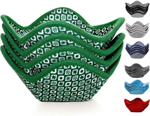 Miniatura 18 de Sheff Juego de 4 Fundas Acogedoras para Tazones de Microondas - Duraderas y Confiables para Platos y Recipientes Calientes y Fríos - Regalo Ideal 2