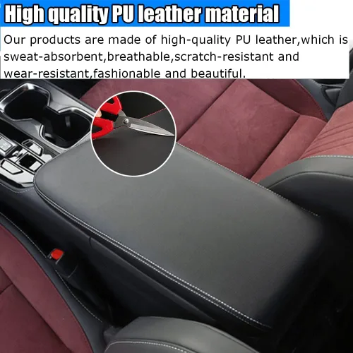Miniatura 6 de Accesorios interiores personalizados para Lexus NX 250 NX 350 NX 350h NX 450h+ 2022 2023 cubierta de reposabrazos de cuero para consola central