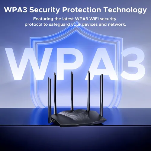 Miniatura 6 de Tenda Enrutador WiFi 6, AX3000 Router inalámbrico Gigabit de doble banda para el hogar, 4 puertos Gigabit, fácil configuración, soporte VPN