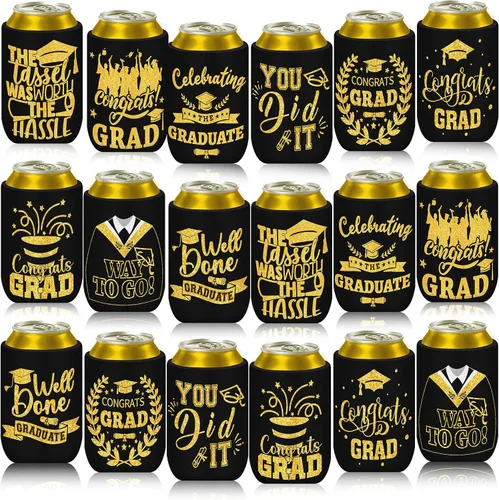 Miniatura 15 de 18 fundas plegables para enfriar latas de béisbol Insulated Neoprene, Beer Drink Beverage Can Bottle Cooler Sleeves, Sports Birthday Party