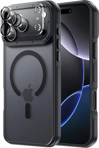 Miniatura 66 de Tigowos Magnetic Guardian - Funda diseñada para iPhone 11 Pro [probada en caídas de grado de 10 pies y compatible con MagSafe] Funda delgada Negro