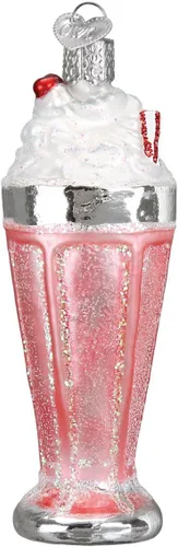 Old World Christmas Adornos: Verano Bebidas Vidrio Soplado Adornos Para Árbol De Navidad, Batido De Leche