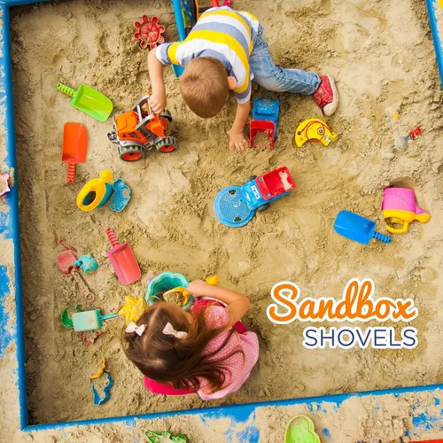 Miniatura 4 de 4E's Novelty Pala de arena para niños a granel, paquete de 12 palas de playa de plástico resistente, para plantar, excavar y herramienta de jardín
