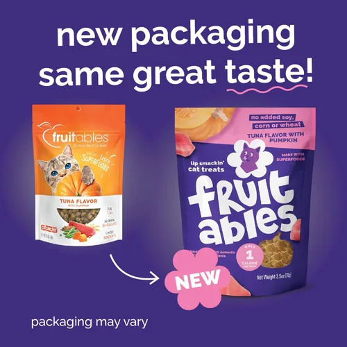 Miniatura 2 de Sorpresas crujientes de frutas para gatos Saludables sorpresas para gatos con ingredientes limitados Bajas en calorías 2.5 onzas