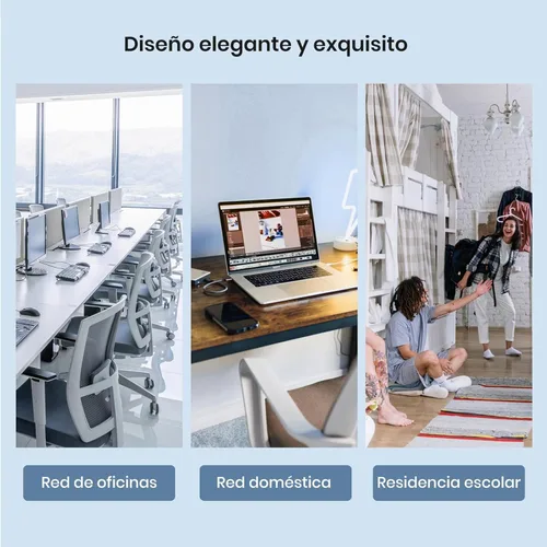 Miniatura 8 de Tenda SG105, conmutador Gigabit de 5 puertos, interruptor Ethernet doméstico no administrado, divisor Ethernet de oficina, Plug & Play, estuche