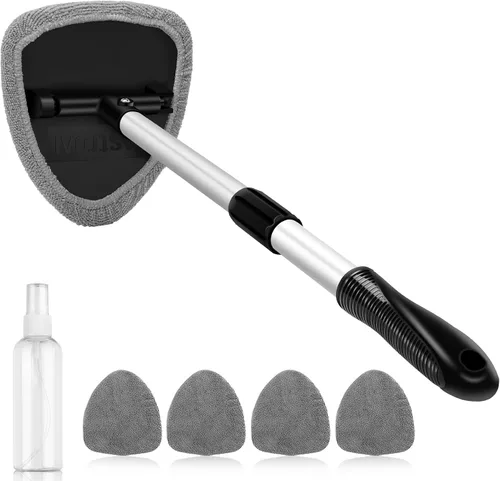 Miniatura 11 de AstroAI - Limpiador de parabrisas, limpiador de microfibra para ventanas de automóviles con 4 almohadillas de microfibra reutilizables, lavables
