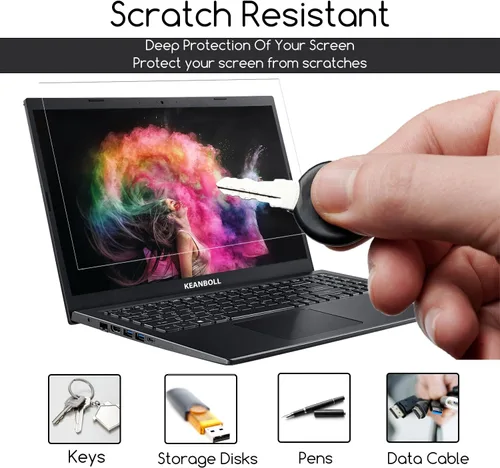Miniatura 6 de KEANBOLL Paquete de 3 protectores de pantalla HD transparentes para MacBook Air de 15 pulgadas (chip M5 M4 M3 M2, 2026-2025-2024-2022), antiarañazos