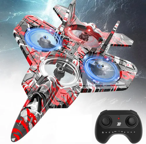 Miniatura 7 de BEZGAR Avión RC丨F-22 Raptor Mini Avión, Avión a Chorro de Control Remoto Dron de Acrobacias, Listo para Volar Caza para Adultos y Niños Juguete