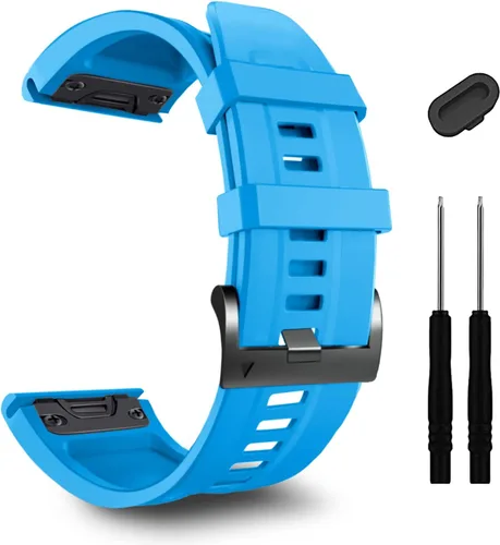 Miniatura 15 de ZPJPPLX 1.024 in compatible con Garmin Fenix 8 AMOLED 2.008 in/8Pro/7X Pro/6X Pro/7X/6X/5X Plus/5X, correa de reloj de silicona para Descent Mk2i