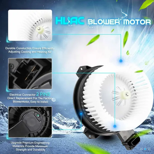 Miniatura 5 de Ventilador de motor de ventilador de calentador HVAC 79310-T0A-A01 para Honda Civic 2013-2015/Honda CR-V 2012-2016/Honda Accord 2013-2017/Acura RDX