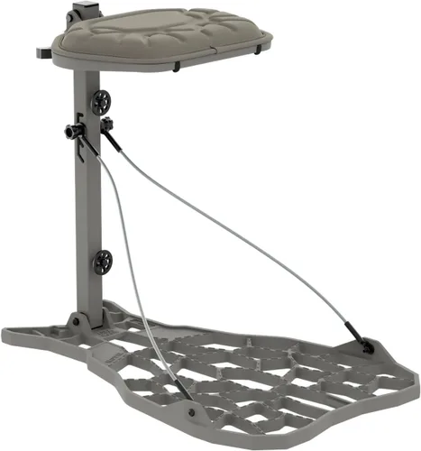 NOVIX Helo - Soporte de árbol ultraligero para colgar – Soporte de plataforma de aluminio fundido con cojín de asiento, asiento ajustable, fabricado