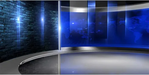 Miniatura 9 de Fondo de estudio de 5 x 3 pies para videoconferencia, pantalla de transmisión de noticias, entrevista, programa de previsión meteorológica, fondo