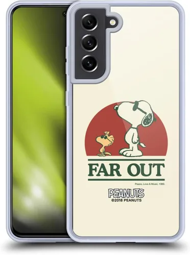 Miniatura 184 de Head Case Designs Funda de gel Woodstock 50th con licencia oficial de Peanuts Snoopy Guitar 1969 [protección de grado militar] compatible