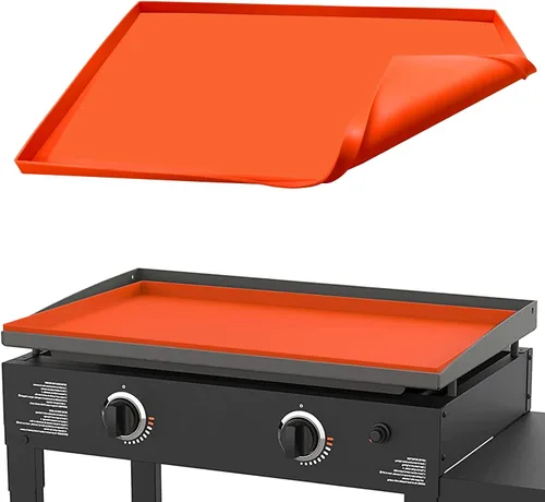 Miniatura 8 de Favfully - Tapete de silicona para parrilla, cubierta de parrilla de 22 pulgadas, funda protectora para parrilla Blackstone de 22 pulgadas