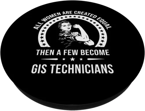 Miniatura 2 de Gis Technician Camisas para Mujer Gis Technician PopSockets PopGrip: Agarre intercambiable para teléfonos y tabletas