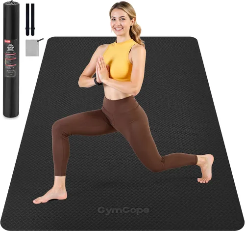 Miniatura 16 de Tapete de yoga extra grande – 72 x 48 pulgadas o 78 x 57 pulgadas, 1/4 a 1/2 pulgadas de grosor para mujeres y hombres, tapete de pilates