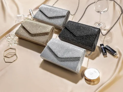 Miniatura 4 de GEGELE Bolsas de noche brillantes para mujer, bolso de mano con diamantes de imitación para fiesta, graduación, boda
