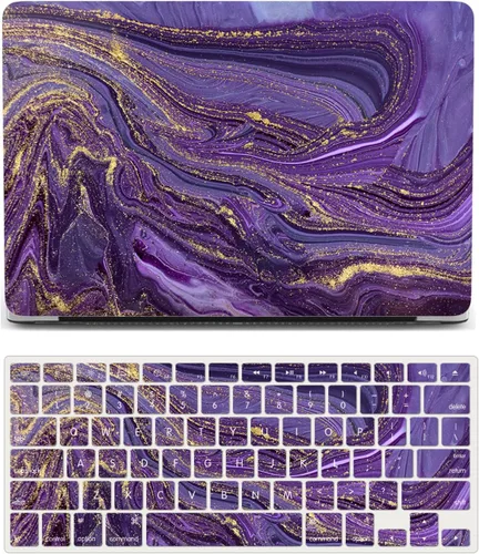 Miniatura 22 de Funda compatible con MacBook Air de 11 pulgadas, cubierta protectora de plástico y cubierta de teclado, grano de madera