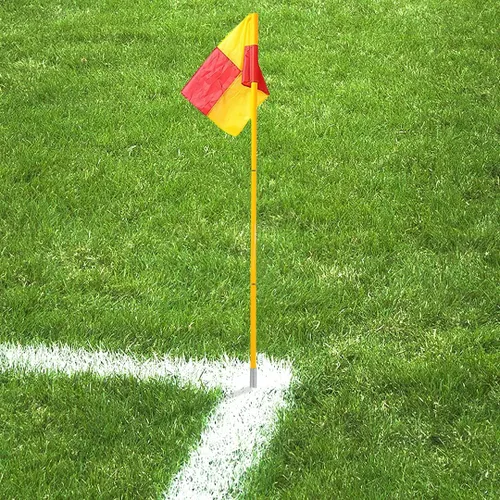 Miniatura 6 de Banderas de árbitro de linesman de fútbol de fútbol,Banderas de esquina Banderas de fútbol portátiles Postes de fútbol,Equipo de fútbol de regate